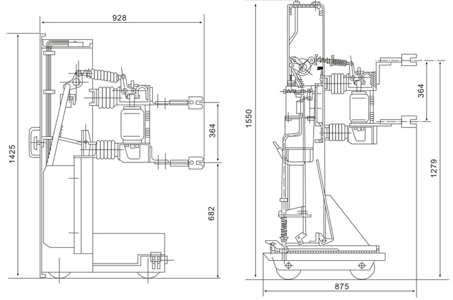 KYN1-12 真空断路器手车