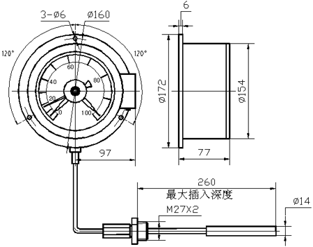 变压器温度计WTZ-288